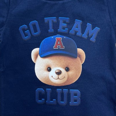 Conj. Camiseta Go Team Club e Bermuda - Marinho